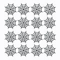 Halloween Spider Web Coasters Set - Felt Drink Coasters for Holiday Party Decor