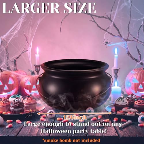 Halloween Cauldron Centerpiece for Gender Reveal - 12.6" Baby Is Brewing Decoration