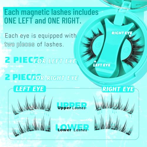 Veleasha Magnetic Magnetic Eyelashes with Applicator - Lovely Variation