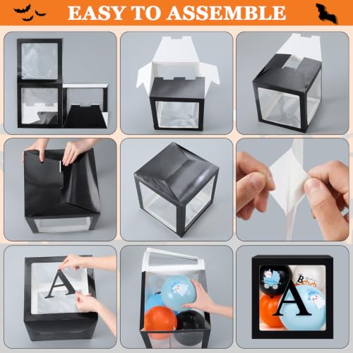Halloween Baby Shower Decoration Set with Balloons & Ghost Foil Balloon - Blue / Ghost