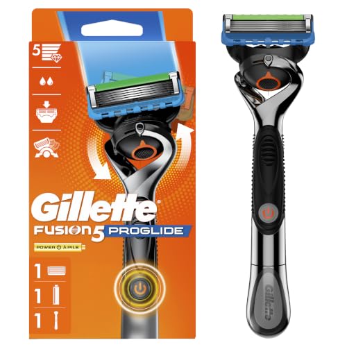 Battery-Powered Gillette ProGlide Power Razor for Men + 1 Blade Refill & Extra Handle