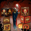 Halloween Circus Clown Decoration Gift Boxes with LED Lights - 6 Pack