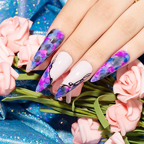 Blooming Nail Polish - Marble Ink for Watercolor Nail Art - Variation 132-Marble Nail Ink