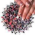 Halloween Nail Stickers 30 Sheets Ghost Pumpkin Skull Self-Adhesive 3D Decals - Spooky Nail Art