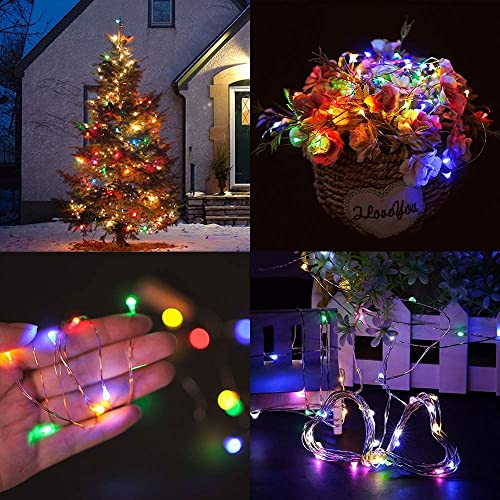 Multicolor 6 Pack LED Fairy String Lights 20FT Battery Operated Indoor Outdoor