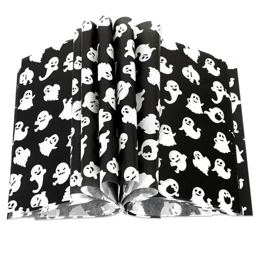 Halloween Ghost Wax Paper Sheets 150 Pack Waterproof Oil-Proof Food Wraps