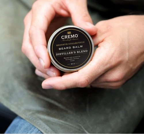 Cremo Styling Beard Balm, Distiller's Blend (Reserve Collection), Nourishes, Shapes And Moisturizes All Lengths Of Facial Hair, 2 Ounce