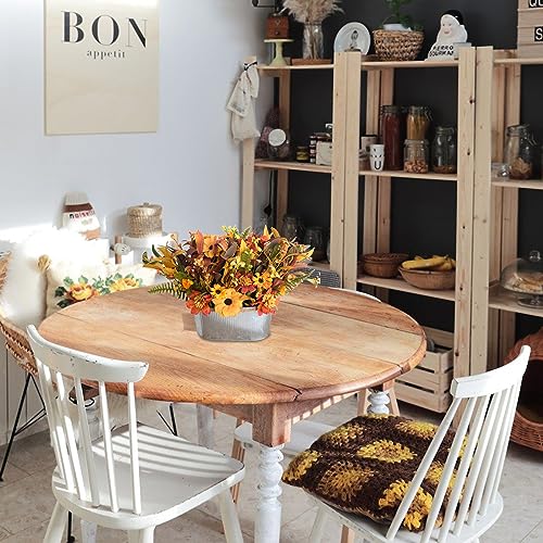 Artificial Fall Flowers with Pot - Wildflower Fall Decor for Autumn & Thanksgiving