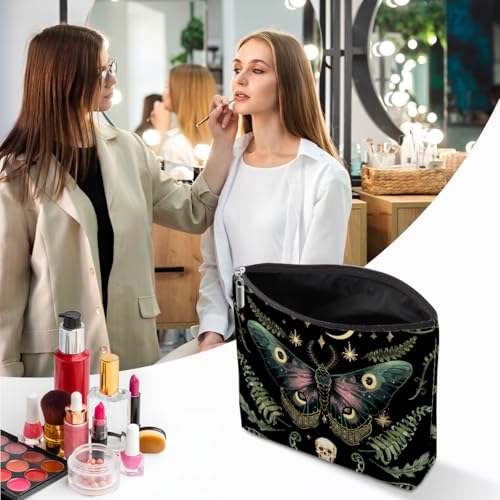Multicolor Butterfly Makeup Bag - Gothic Travel Cosmetic Pouch for Women & Girls