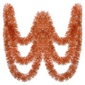 150 FT Light Orange Tinsel Garland - Holiday Party Decorations for Christmas Halloween New Year & Birthdays - Variation of Orange
