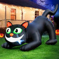 7 FT Black Cat Inflatable Halloween Yard Decoration with Bright LED Lights - Outdoor Blow-Up Halloween Decor