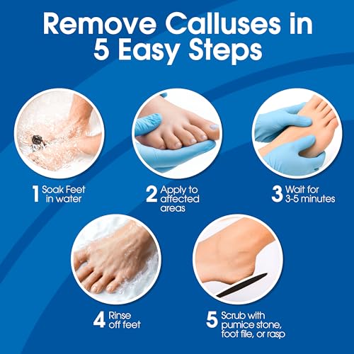 DeEnti Foot Callus Remover Gel - Unscented, 16oz | Softens Thick Calluses & Corns