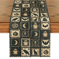 Halloween Table Runner 13x90 Inch Black Polyester Decor for Home Parties