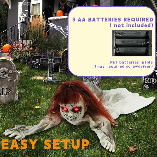 Zombie Groundbreaker Halloween Animatronic Decoration - Scary Outdoor Doll