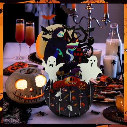 3D Halloween Ghost Greeting Card - Spooky Holiday Decorations & Gifts
