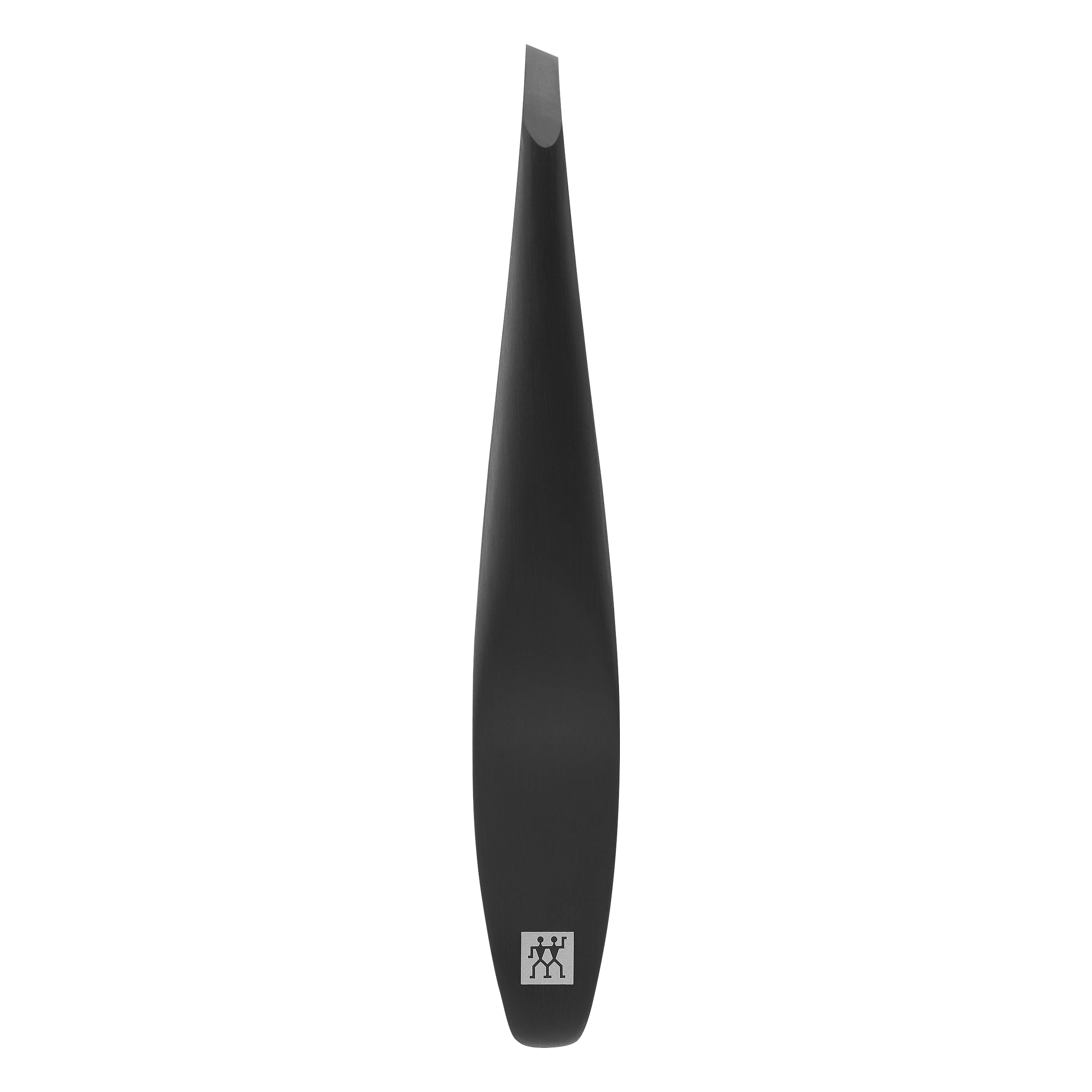 ZWILLING Tweezer (slanted tip, removal of eyebrow hair and splinters, extended handle width, hypoallergenic), Premium, Black, 4 inch
