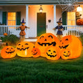 7.6 Ft LED Inflatable Pumpkin Halloween Yard Decoration with Stakes & Ropes