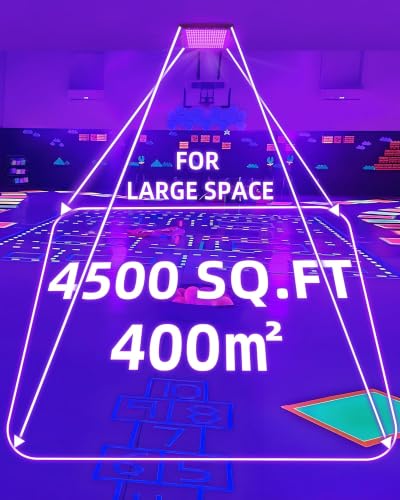 200W Black Light for Glow Party - Waterproof UV LED Floodlight 2 Pack