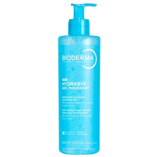 Bioderma - Hydrabio Foaming Gel - 3-in-1 Cleansing, Makeup Removal & Hydration - 13.5 Fl. Oz Face Cleanser
