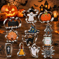 12-Piece Halloween Cookie Cutter Set Stainless Steel Shapes for Baking & Crafts