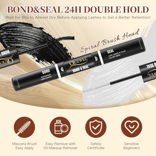 1 Pack DIY Eyelash Extensions Kit with 144 Clusters, Glue, Tweezers & Remover
