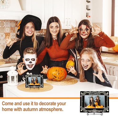 Halloween Picture Frame 4x6 Web Skull Theme for Home Office - Style 3