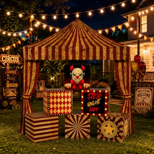 Halloween Circus Clown Carnival Gift Boxes & Decorations Set