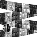 Black Silver Tinsel Streamers for Parade Floats & Party Decor - 4 Pack