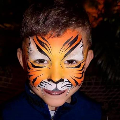 Go Ho Black Face Paint - Waterproof Body & Face Makeup for Halloween Cosplay - Variation: Black