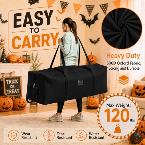 Large Storage Bag for 12 Ft Skeleton & Christmas Tree Waterproof Durable Organizer