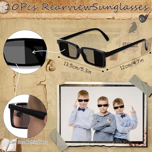 Black Spy Detective Party Favors Kit for Kids - 132 Pieces with Sunglasses and Invisible Ink Pen