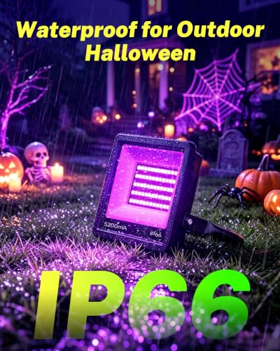 Rechargeable Black Light LED for Night Fishing Halloween Parties Portable Waterproof
