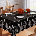 Halloween Tablecloth 60x84 Inch Rectangular Spooky Pumpkin Decor Waterproof