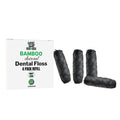 BOONBOO Dental Floss Refill, Charcoal Woven Thread Heads, 4 Pieces, No Flavor
