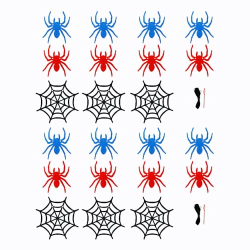 Halloween Spider Web Garland Banner - Felt Hanging Decorations for Home & Party