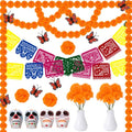 Mini Day of the Dead Ofrenda Decorations Set - 80 Pieces for Small Altars & Table Display