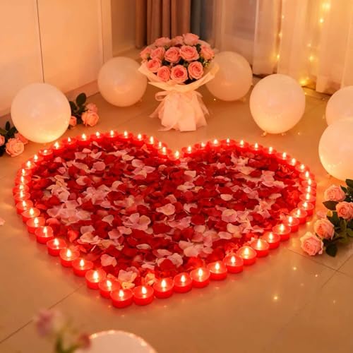 50 Pack Tea Candles - Long Lasting Romantic Decor for Weddings & Parties
