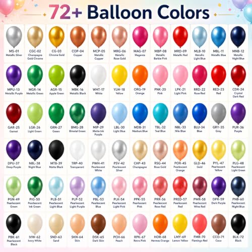 Pearclack-100 Black Latex Balloons 12 Inch Party Decorations – Bulk Set