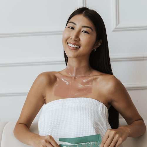 Karuna Collagen Hydrogel Neck & Chest Mask - Firming & Hydrating K-Beauty Treatment | 1-Pack for Wrinkles & Sagging Skin