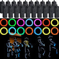 30 Pack 6.6ft Neon LED EL Wire Lights Battery Powered for DIY & Events