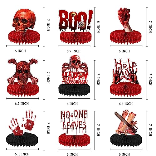 Halloween Table Decorations 9pcs Honeycomb Centerpieces Party Supplies