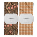 Geometry Fall Vibes Kitchen Towels Set - 18x30 Inch Microfiber Dish Cloths - 2 Pack