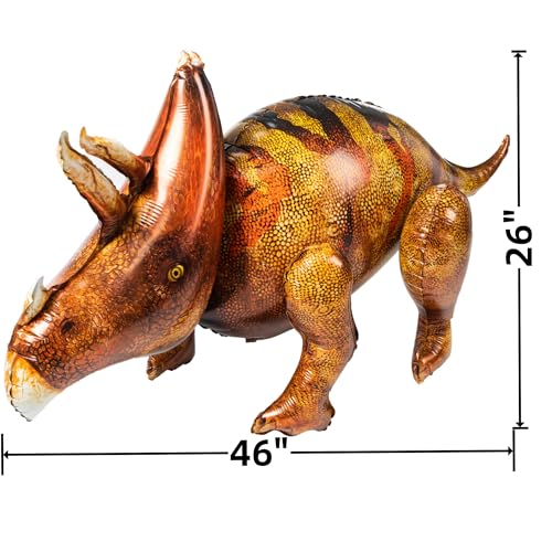 3-Pack Inflatable Dinosaur Balloons for Dinosaur Birthday Party Decorations