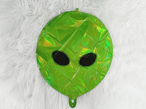 Green Alien Balloons for Space Party Decorations - UFO & Sci-Fi Theme