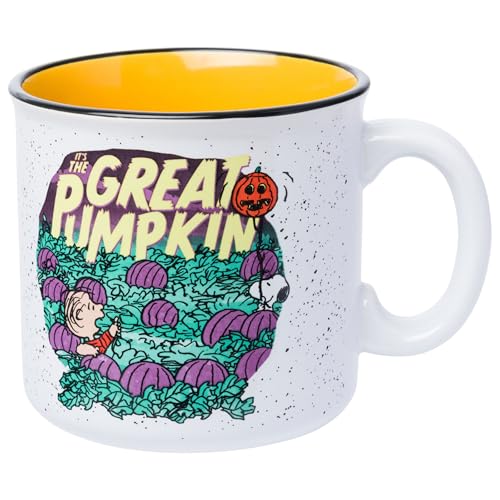 Peanuts Great Pumpkin Snoopy Ceramic Camper Mug 20oz - Variation of THIS listing