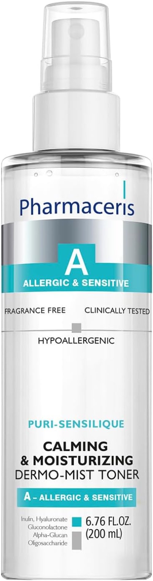 Pharmaceris PURI-SENSILIQUE Calming Dermo-Mist Toner - Hydrates & Soothes Sensitive Skin | 6.76 fl oz
