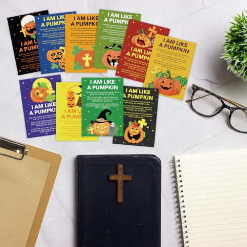 Halloween Religious Bible Verse Pocket Prayer Cards - 200 Pack