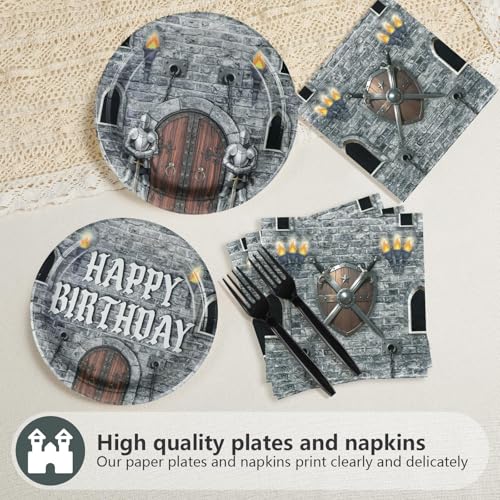 Medieval Castle Birthday Party Decorations Set for Kids - Serves 24 - Castle Theme