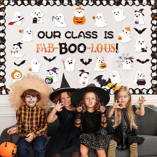 Ghost Classroom Halloween Bulletin Board Decorations - Fall Classroom Decor for Elementary to High School - Variation: Ghost