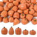 Mini Resin Pumpkins 50-Piece Fall Decor Set for Halloween & Thanksgiving